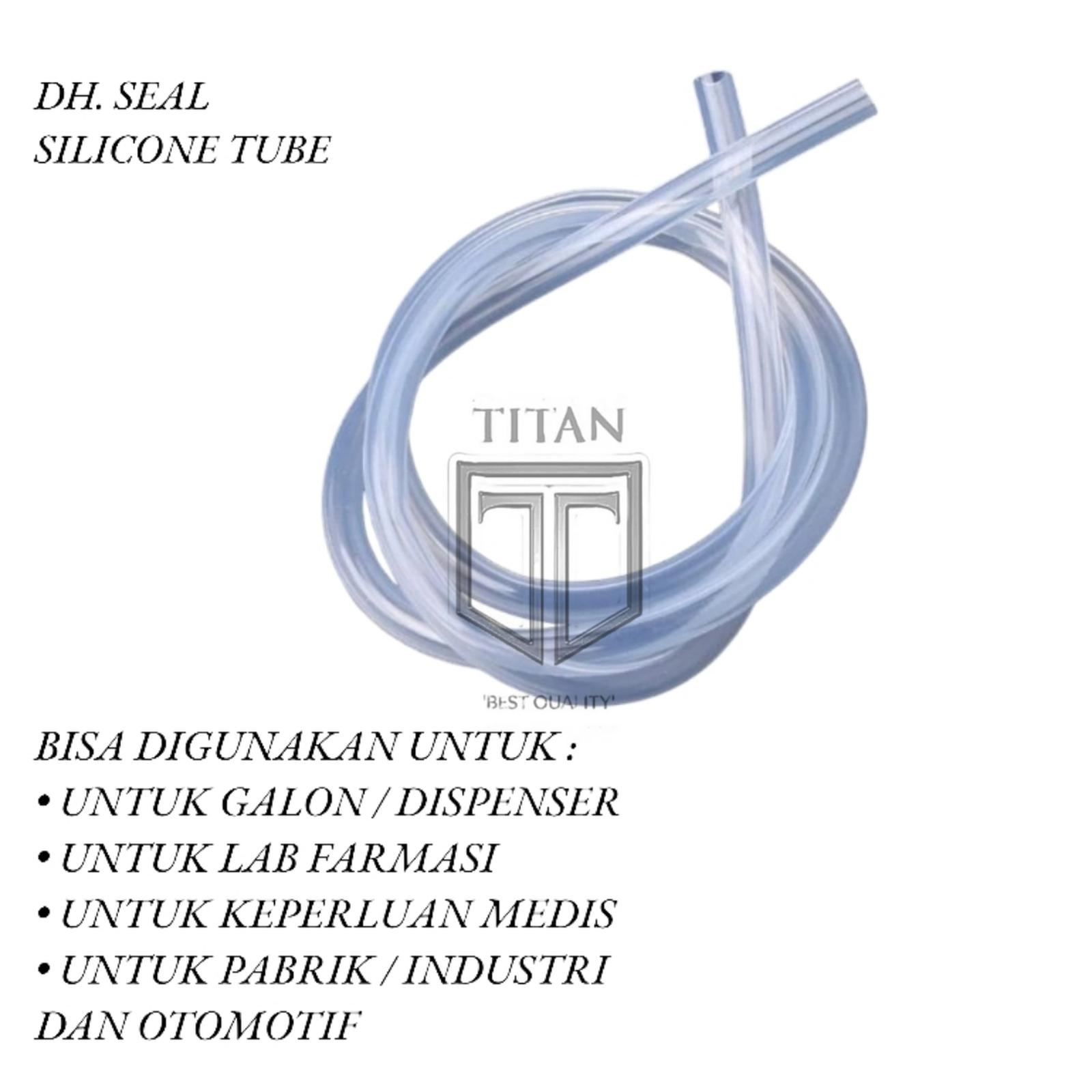 (2meter) Selang silikon 4mm x 8mm Selang silicone food grade tahan panas silicone tube