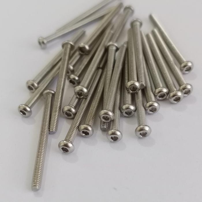 (1pcs) SS304 Baut Button L M3x10