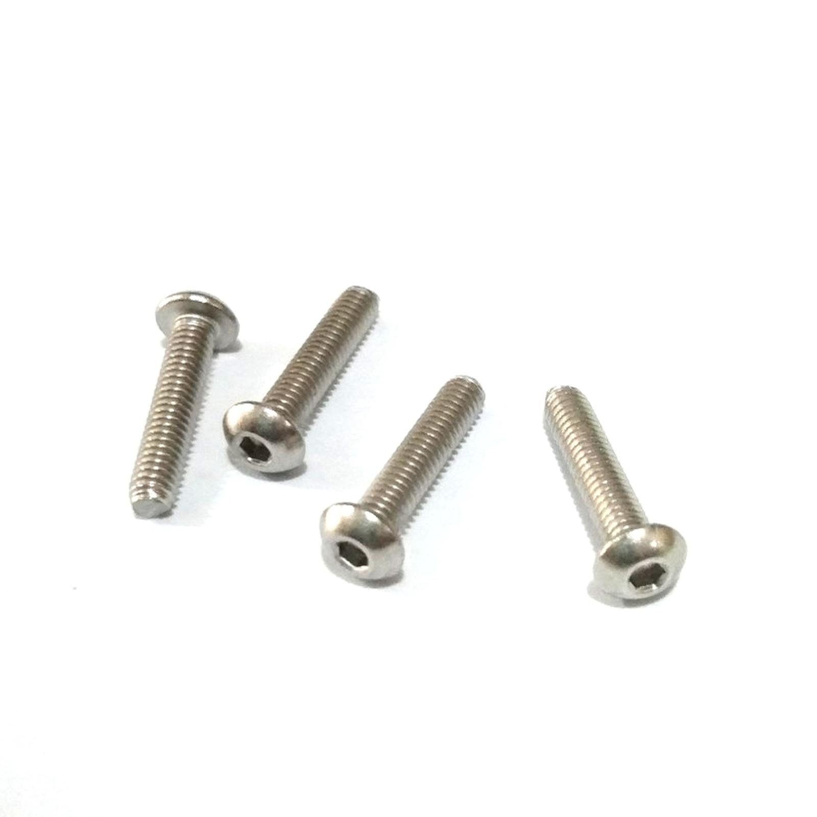 (1pcs) SS304 Baut Button L M3x40