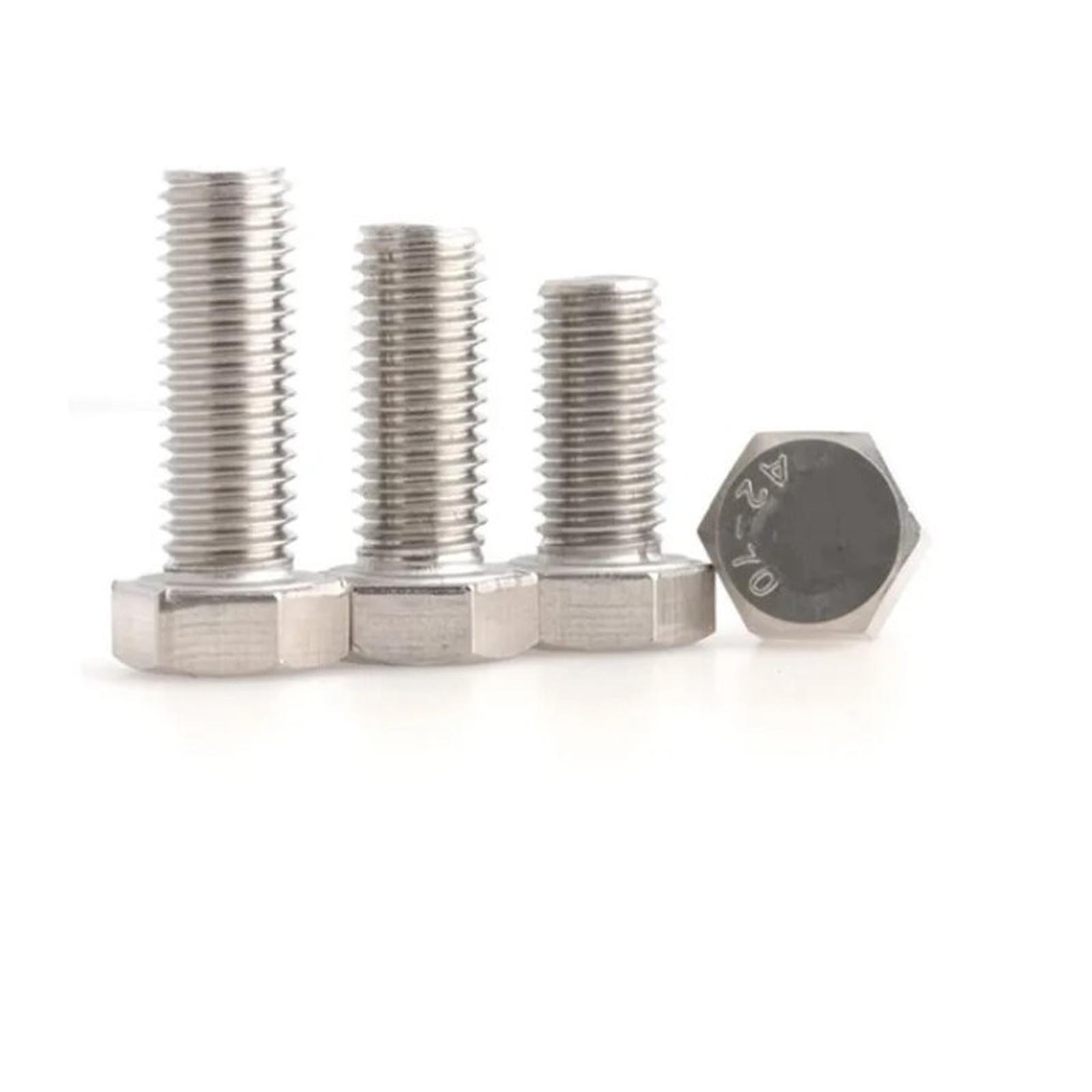 (1pcs) SS304 Baut Hex Bolt M10x35