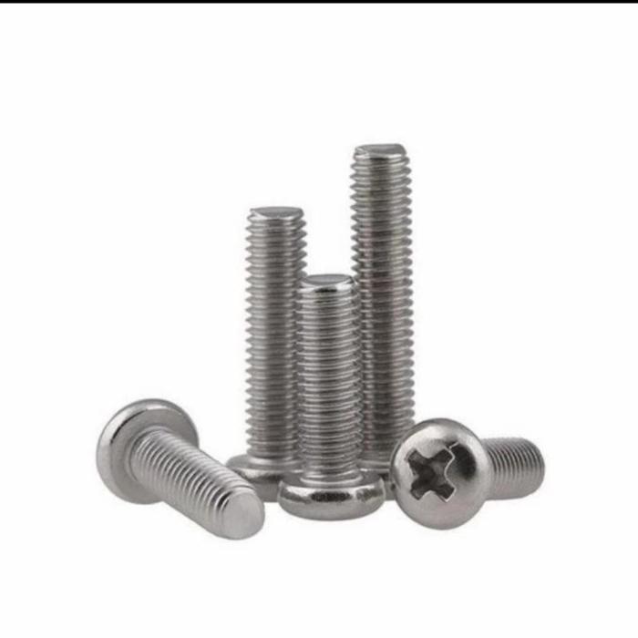 (1pcs) SS304 Baut Pan Philips M3x8