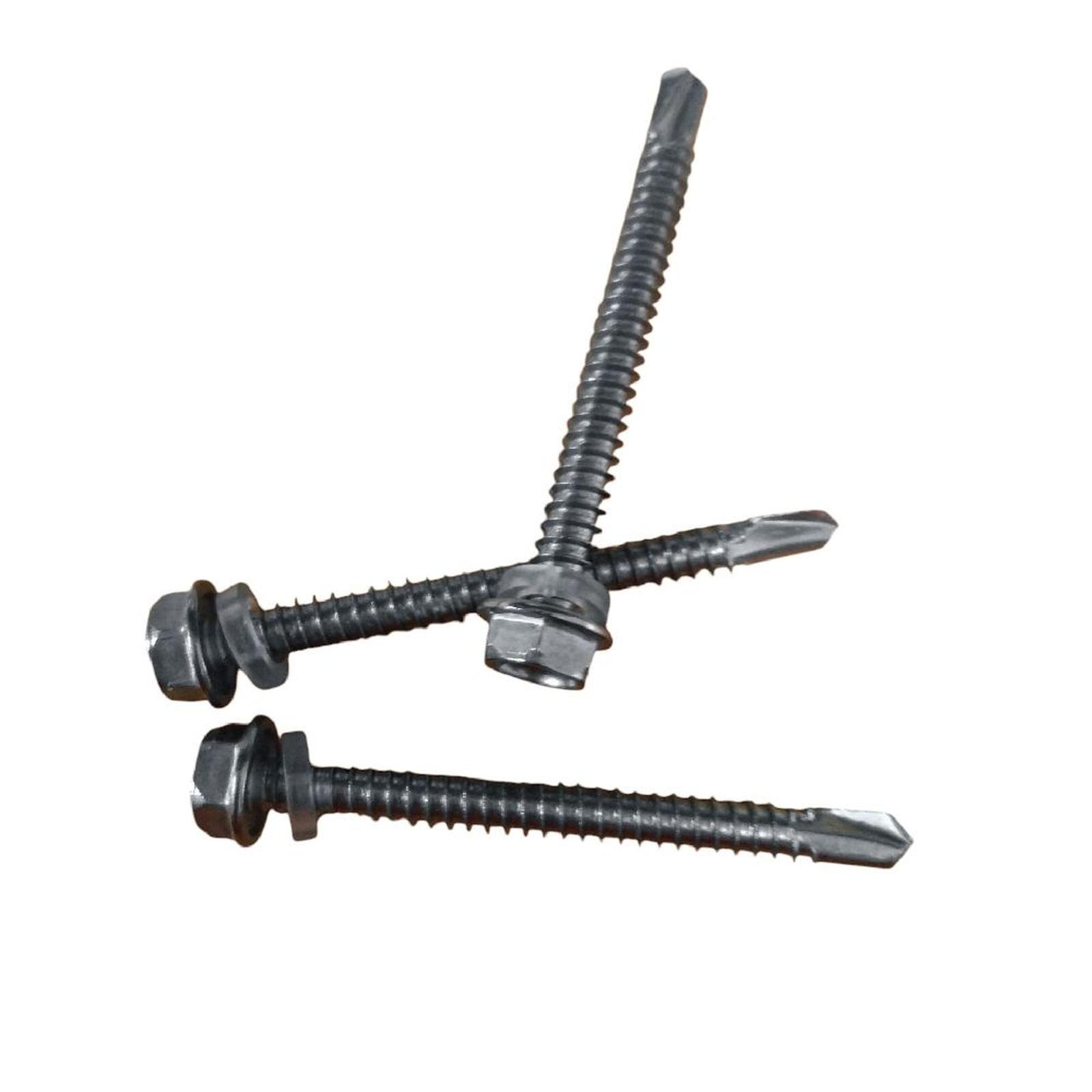 (1pcs) Stainless Steel 410 Sekrup Roofing Screw ST6.3x80