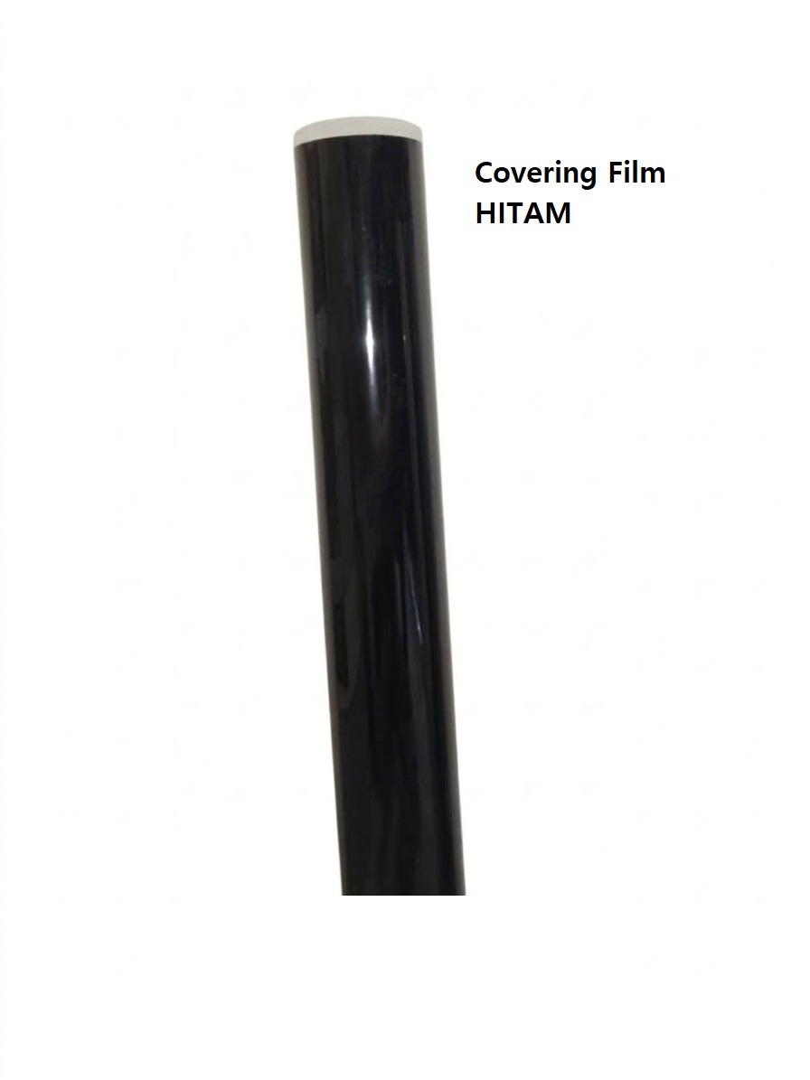 Monokote Covering Film Solid hitam Black 60cm x 100cm Cover Pesawat RC Balsa Aeromodelling
