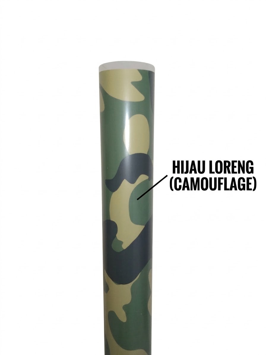 Monocoat Monokote Covering Film solid army loreng 60cm x 100cm Cover Pesawat RC Balsa monokote