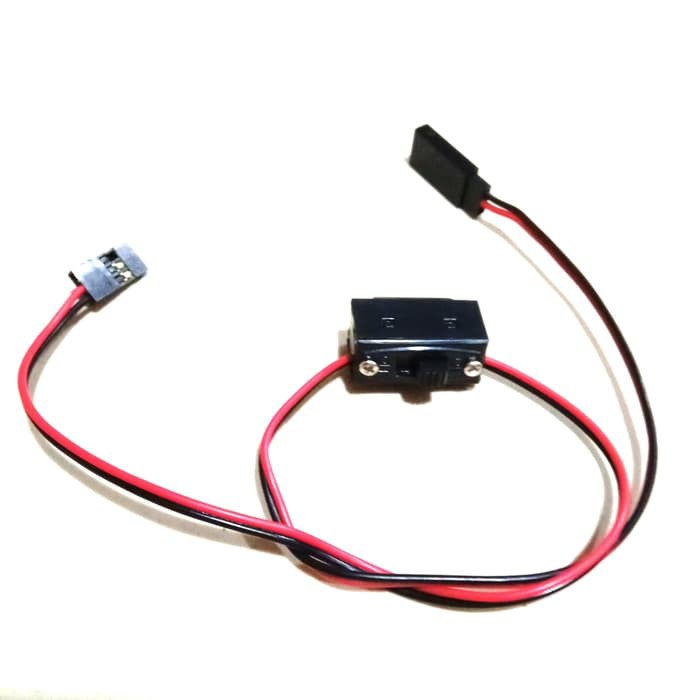 2 Line switch on off for RC Car Boat dan airplane Konektor Futaba